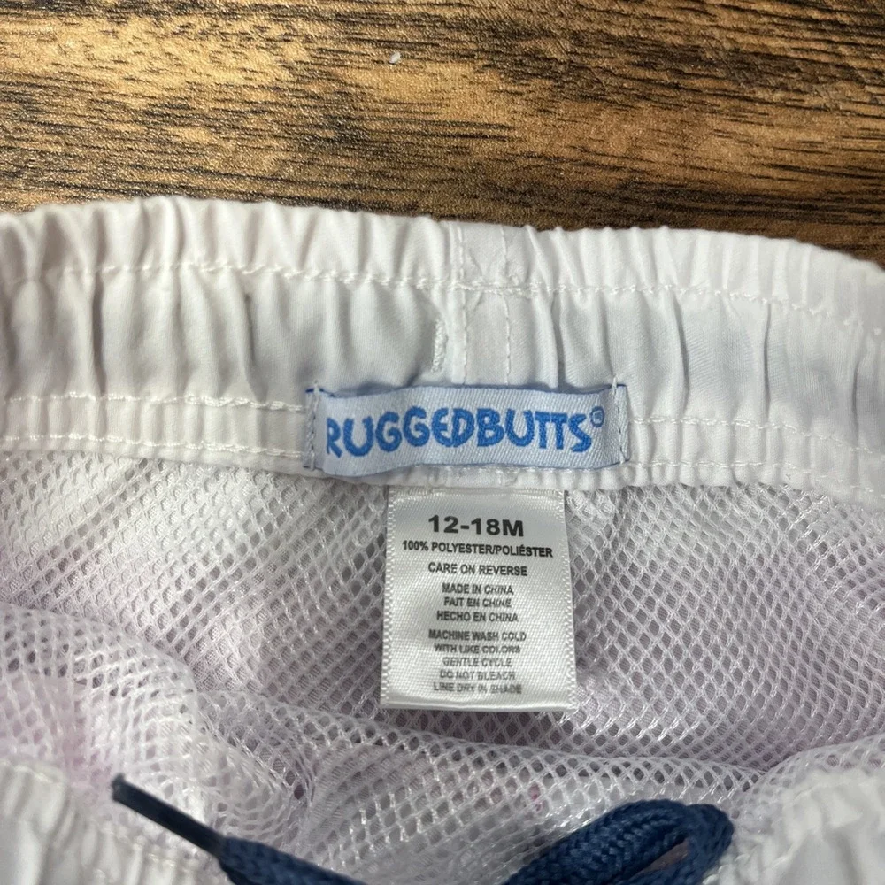RuggedButts Swim Trunks Baby Boy 18-24m Lined‎ Colorblock Summer Beach